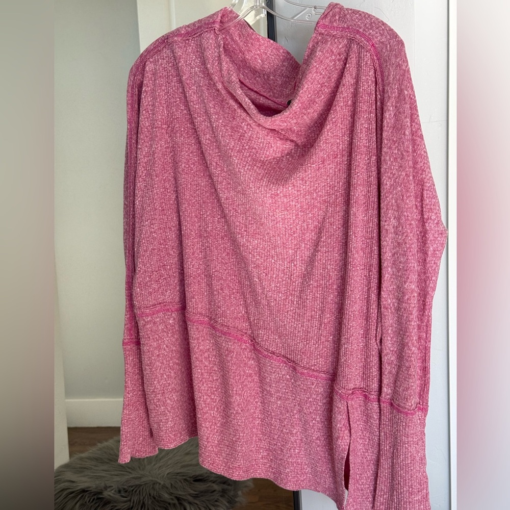 Free People Staple Sweater.  Great basic, Medium and in pink.